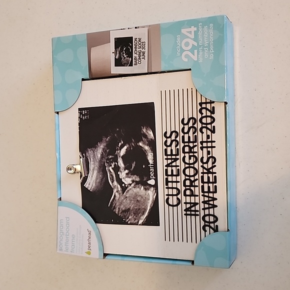 Pearhead Sonogram Letterboard Frame - Picture 1 of 5